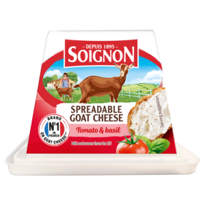 Image du produit : Smeerbare geitenkaas tomaat/basilicum, 150g
